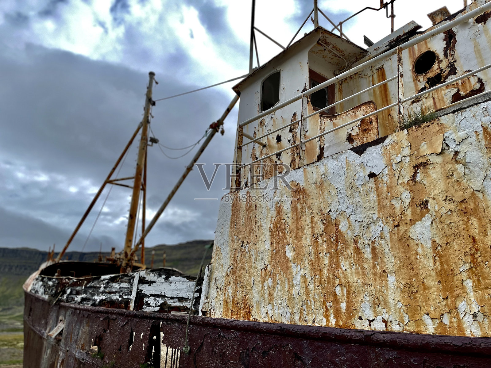 冰岛的旅游照片，典型的风景照片摄影图片