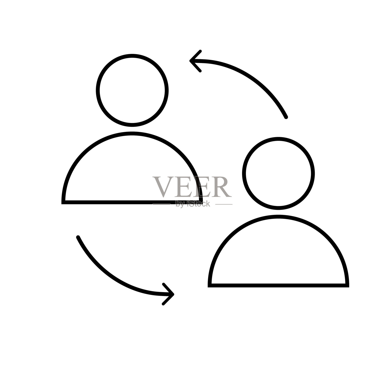 用户开关矢量图标符号图形隔离标志网页图标设计插画图片素材