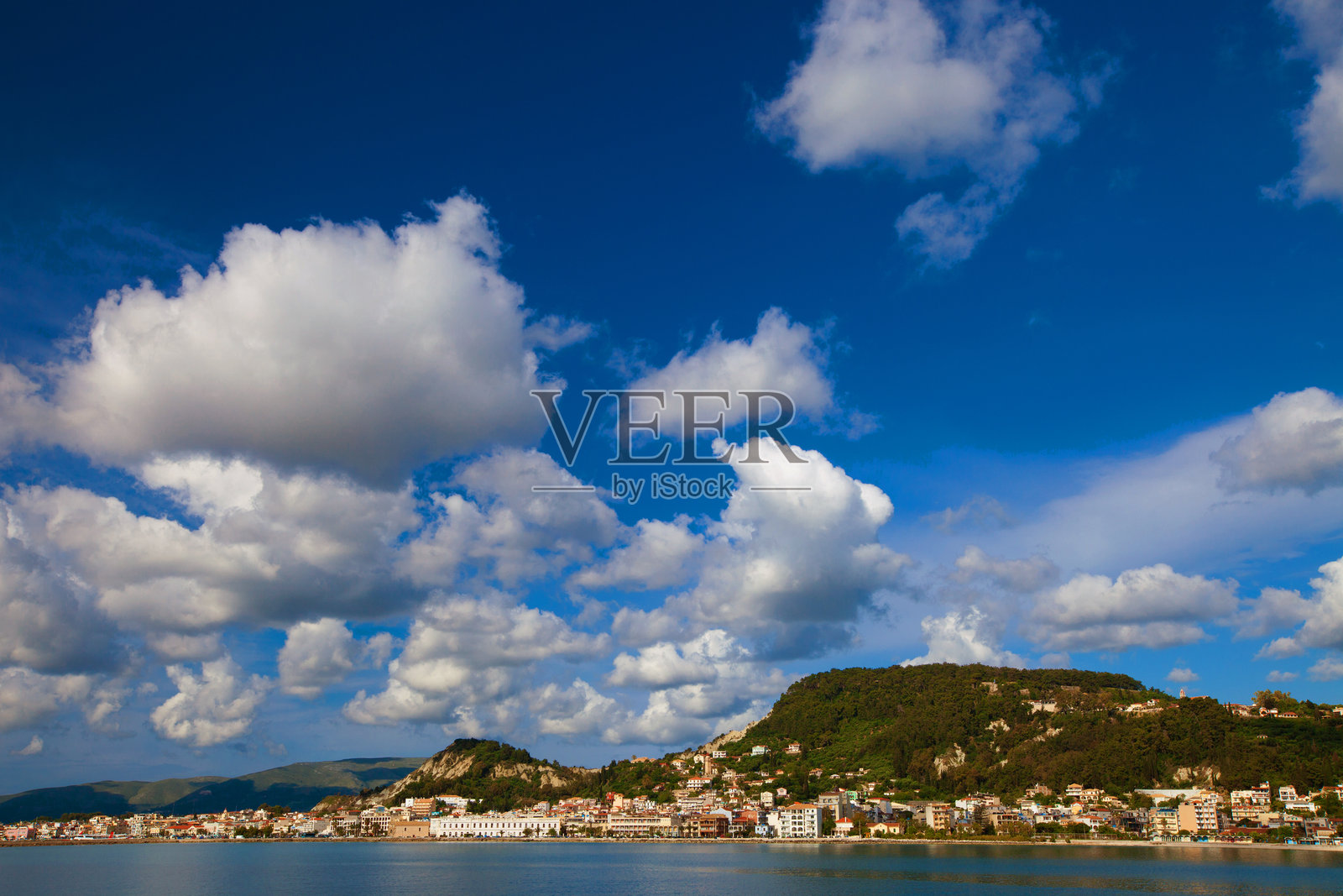 夏日，希腊扎金索斯岛照片摄影图片