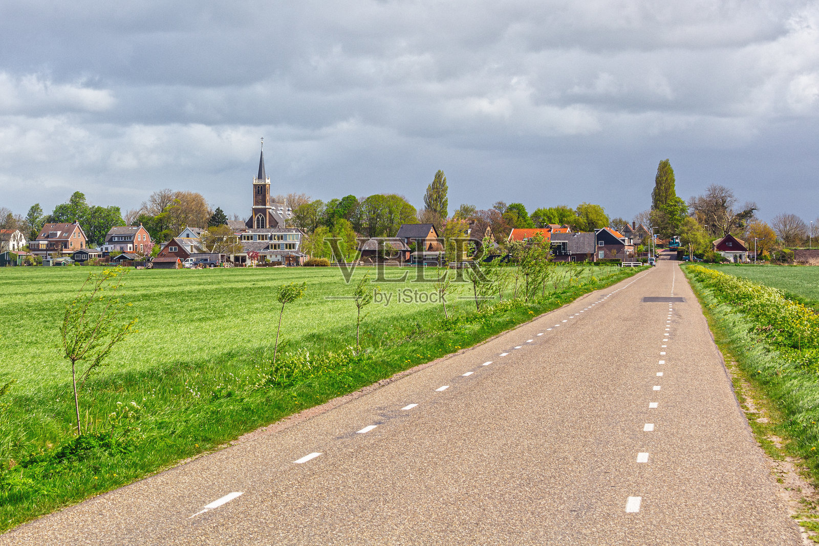 荷兰乡村的高速公路照片摄影图片