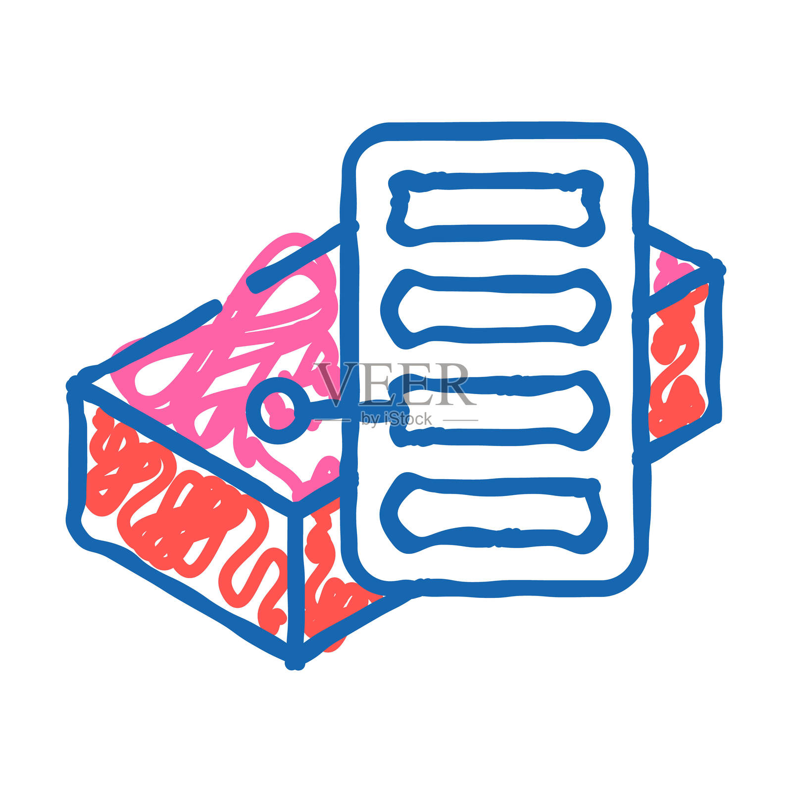 颜色比例砖图标涂鸦插图插画图片素材