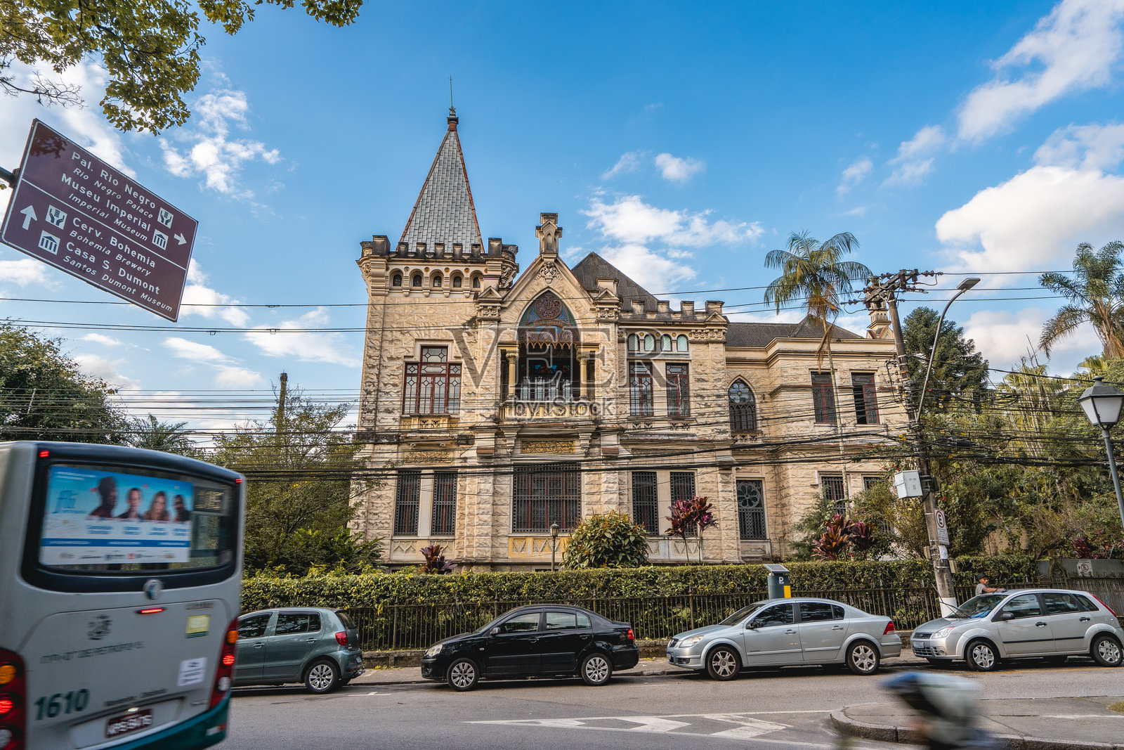 别墅Itarar。彼得罗波利斯古老的历史建筑照片摄影图片