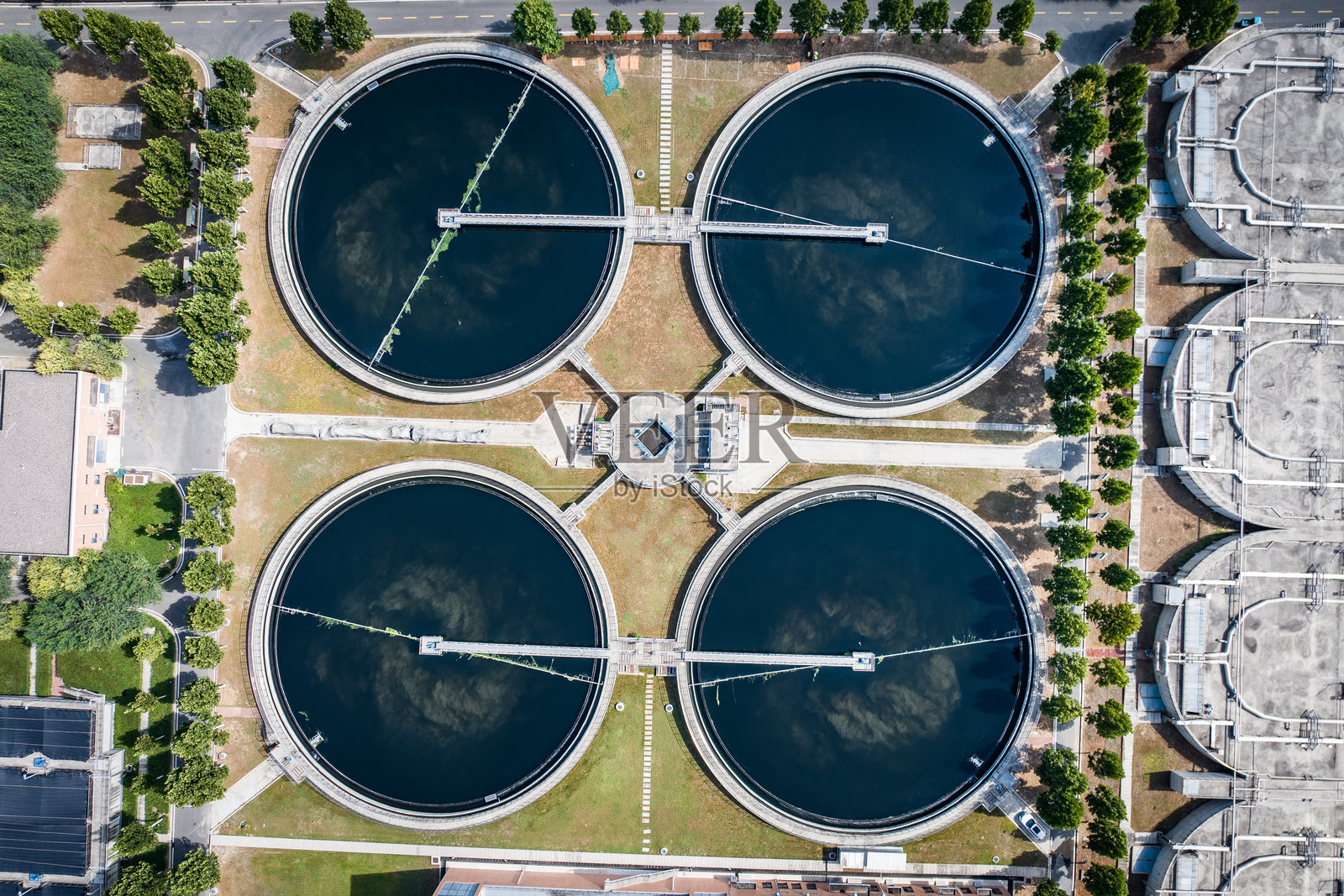 污水处理厂照片摄影图片