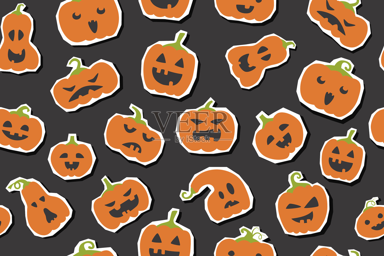 万圣节pattern1插画图片素材