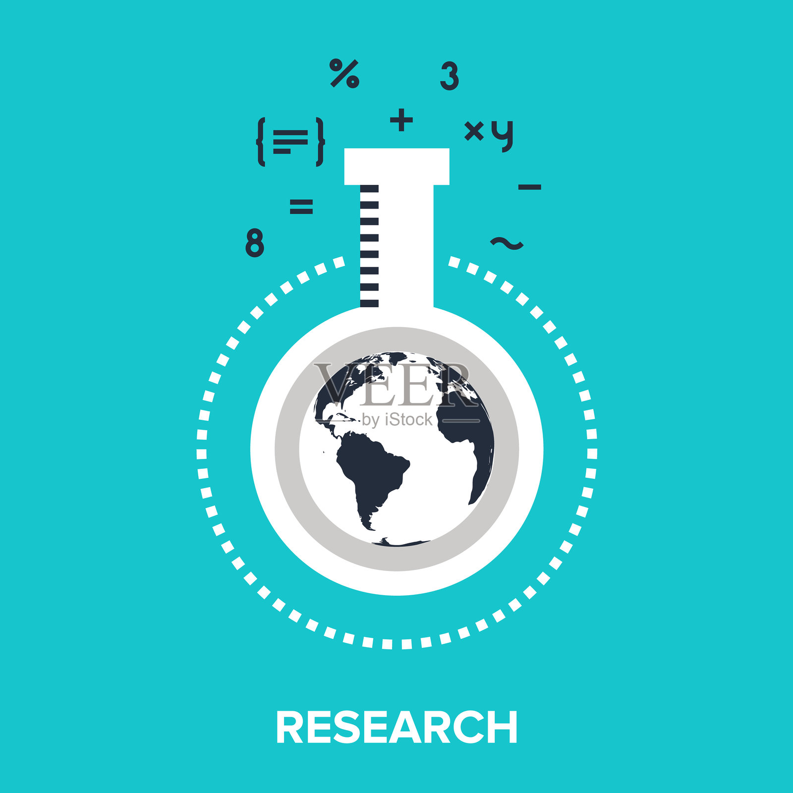 研究插画图片素材