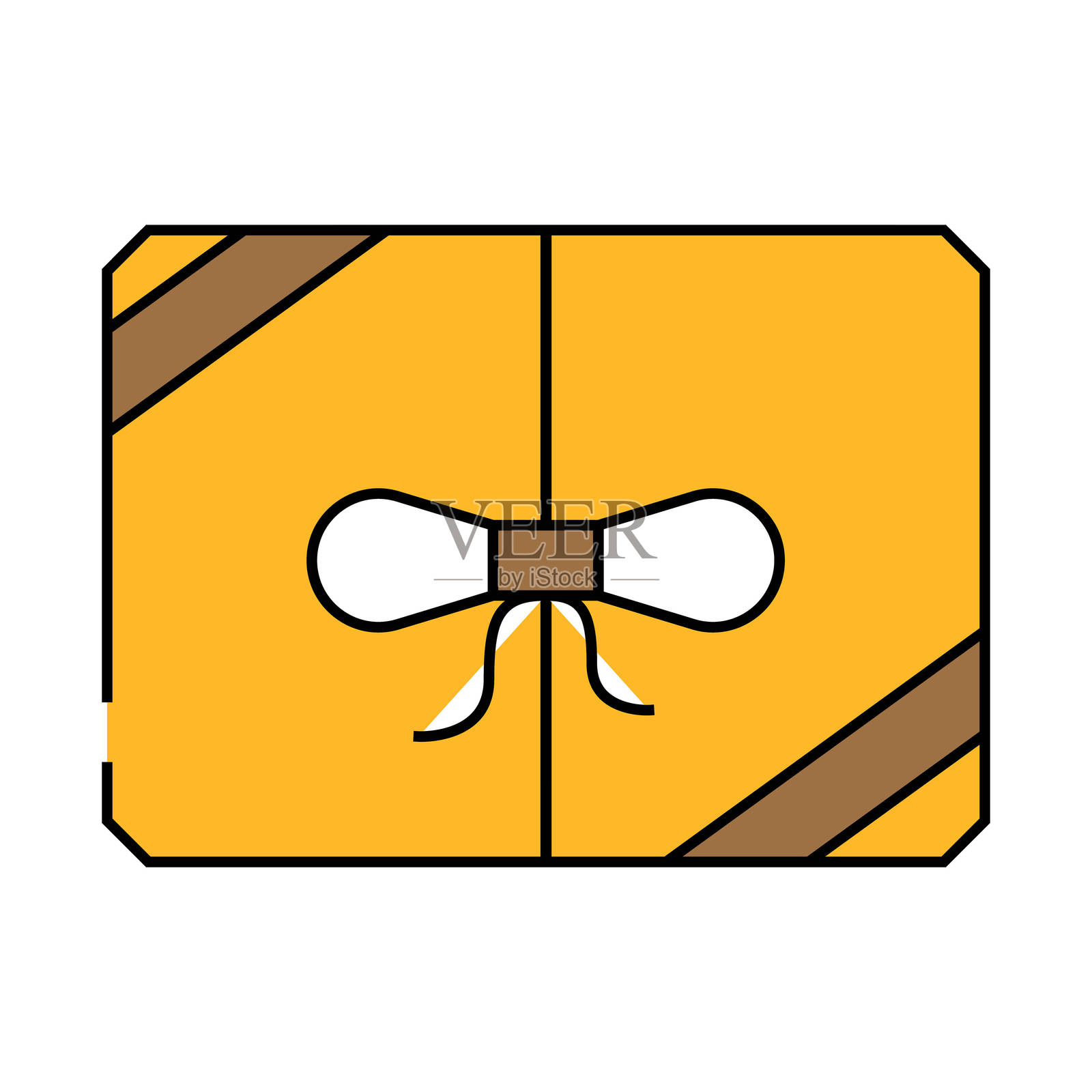 包装礼盒图标彩色插图插画图片素材