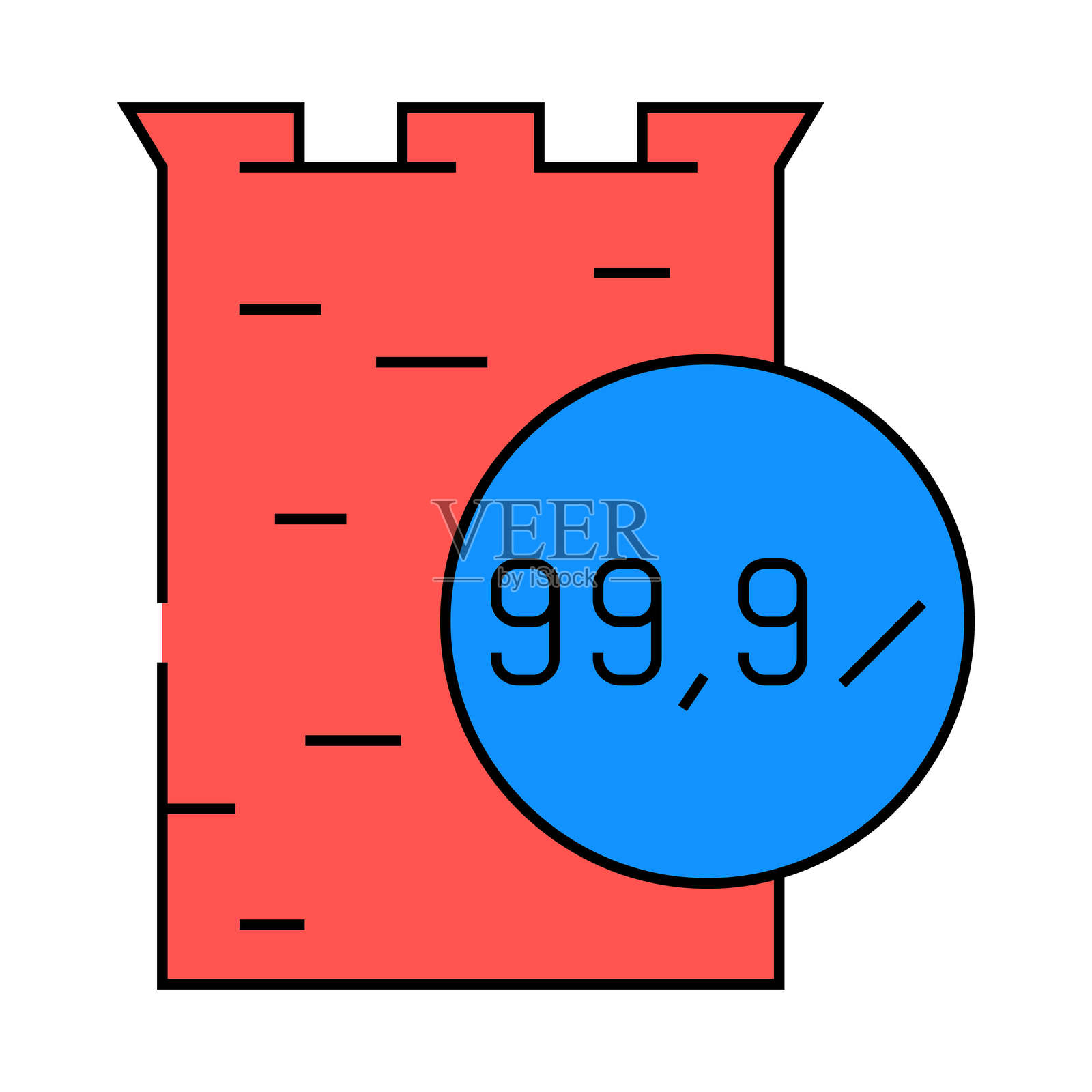 阳极铜铸造图标彩色插图插画图片素材