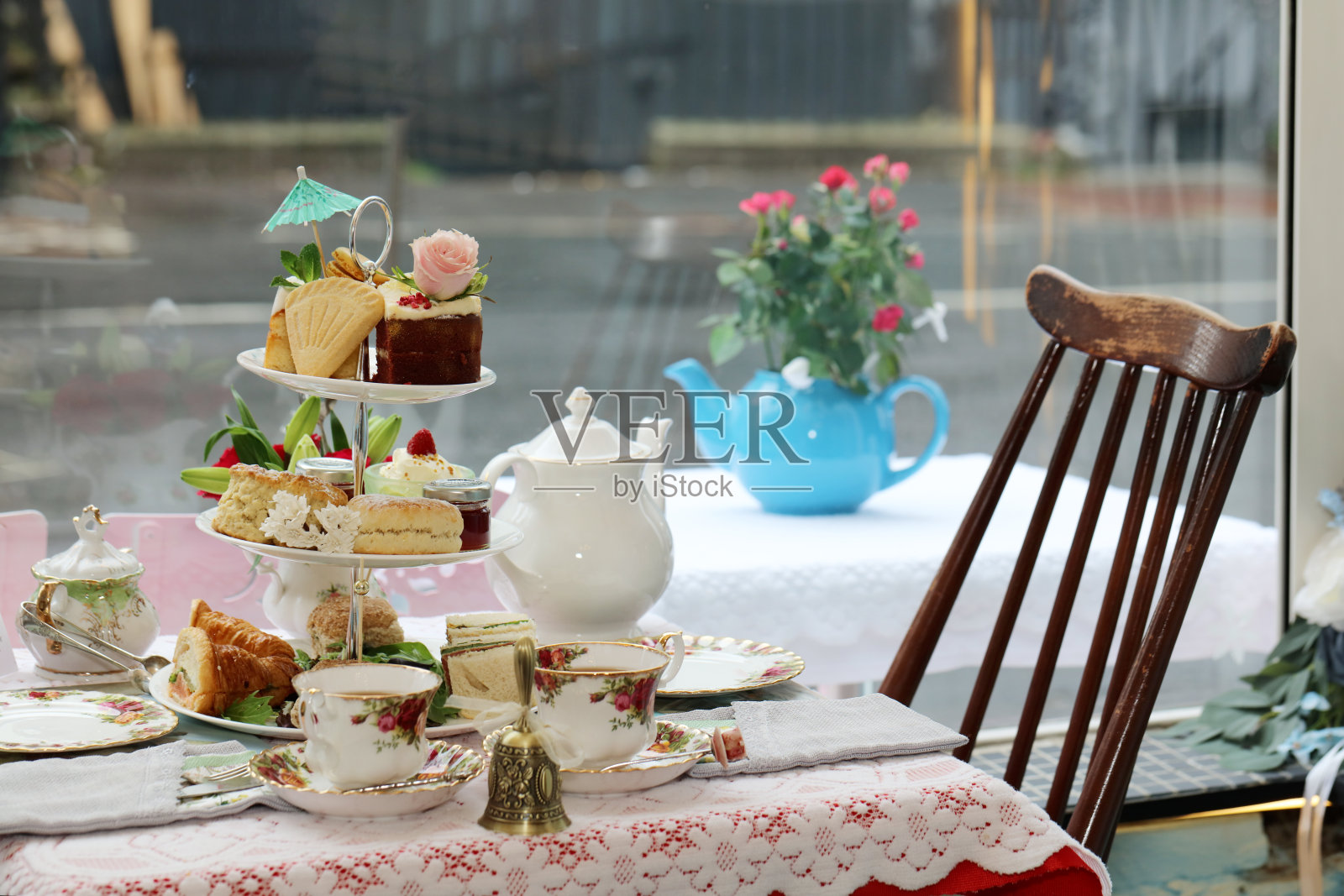 传统英式下午茶室照片摄影图片