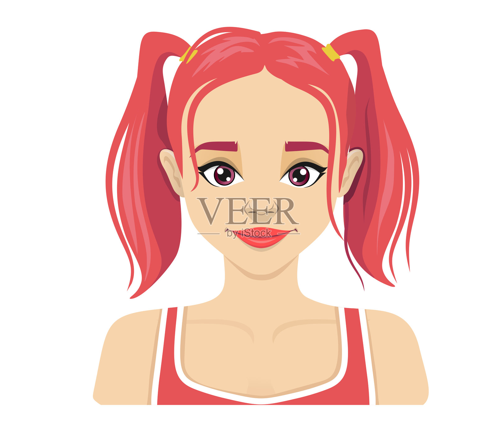 简约人物头像：在线项目通用图标插画图片素材