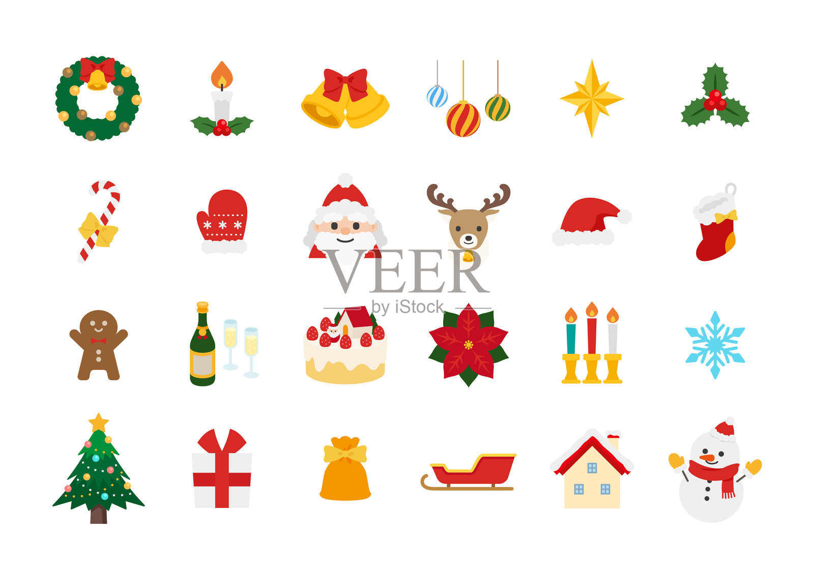 圣诞插画素材套装插画图片素材