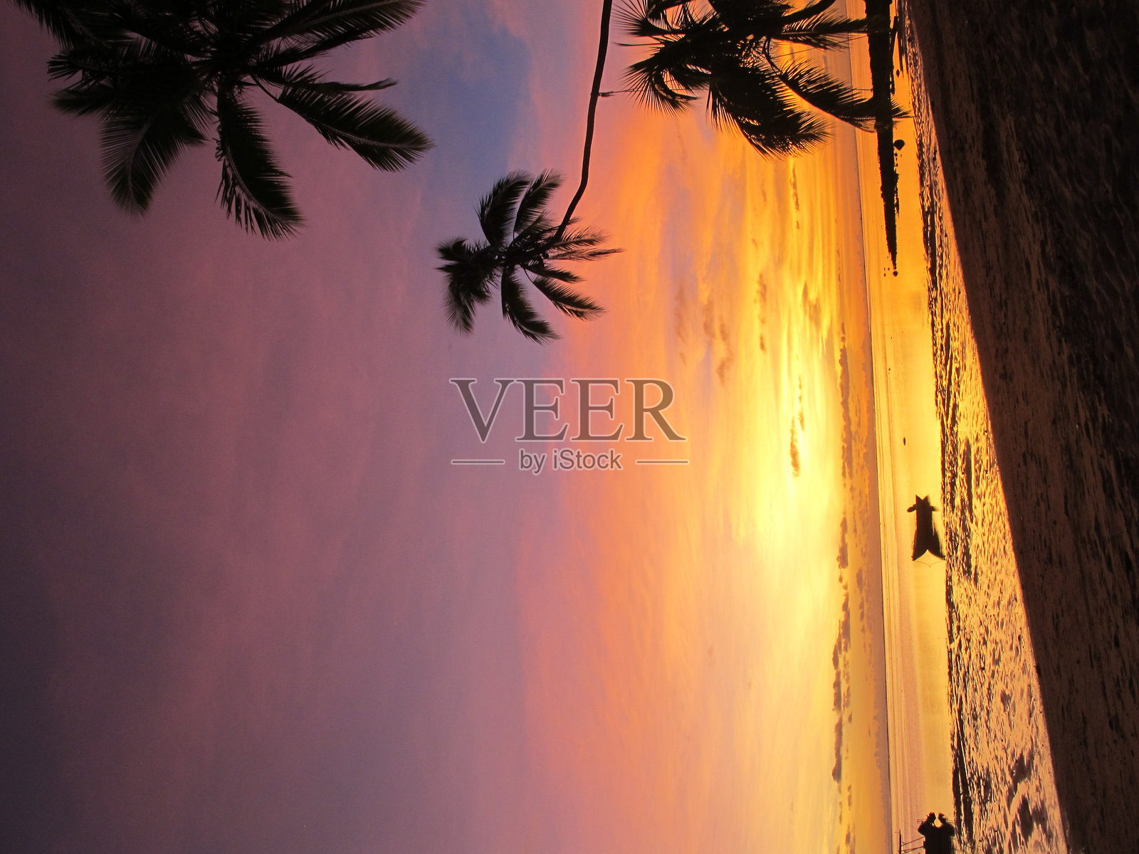 日落时分的海景照片摄影图片