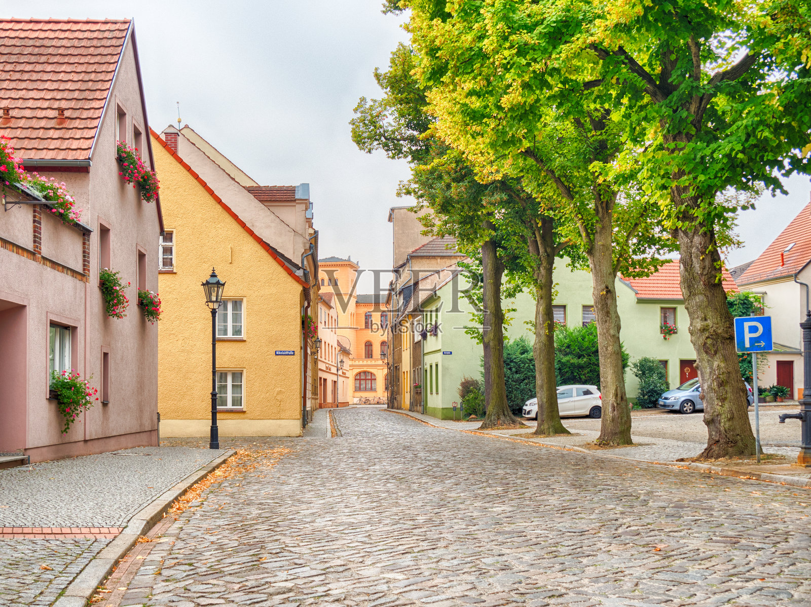 德国布兰登堡州卢卡乌的街道照片摄影图片