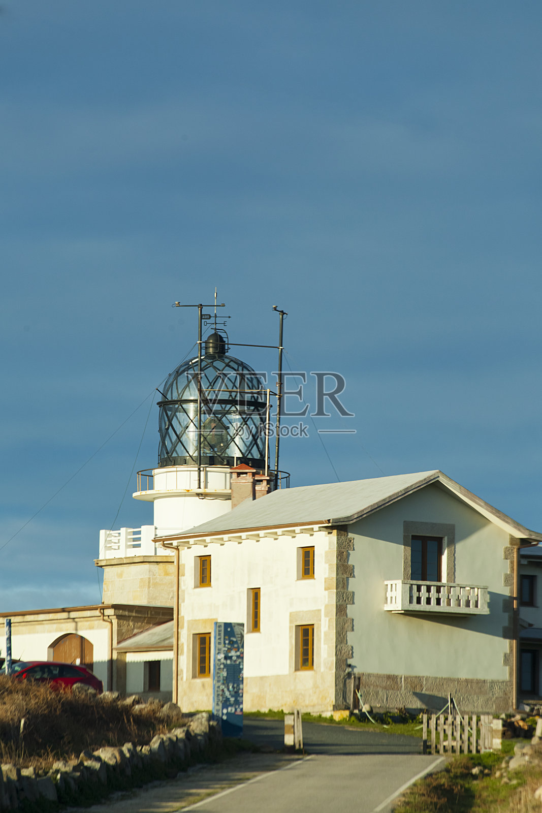巴雷斯灯塔，西班牙加利西亚自治区照片摄影图片