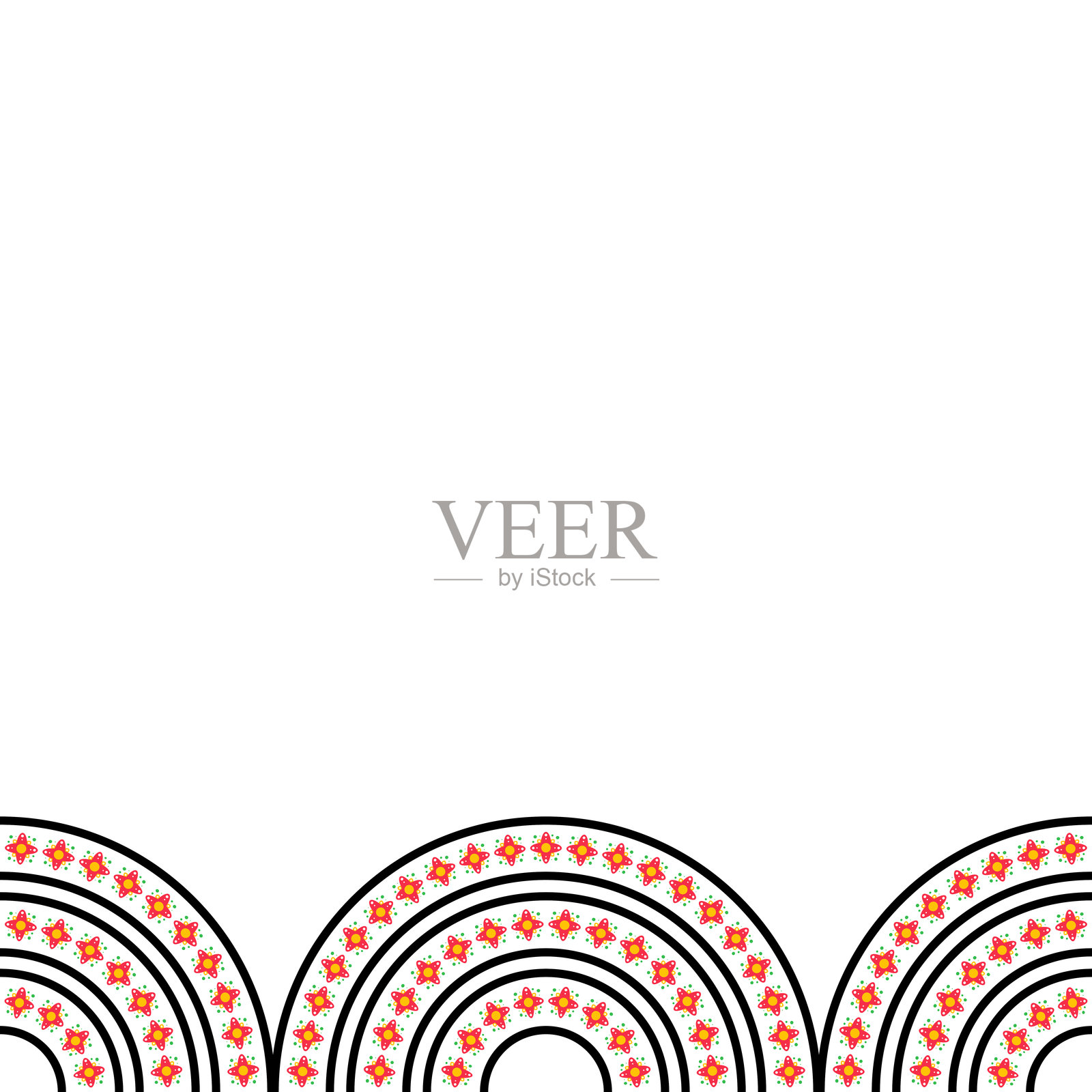 国家西班牙文化遗产月框架元素设计系列插画图片素材