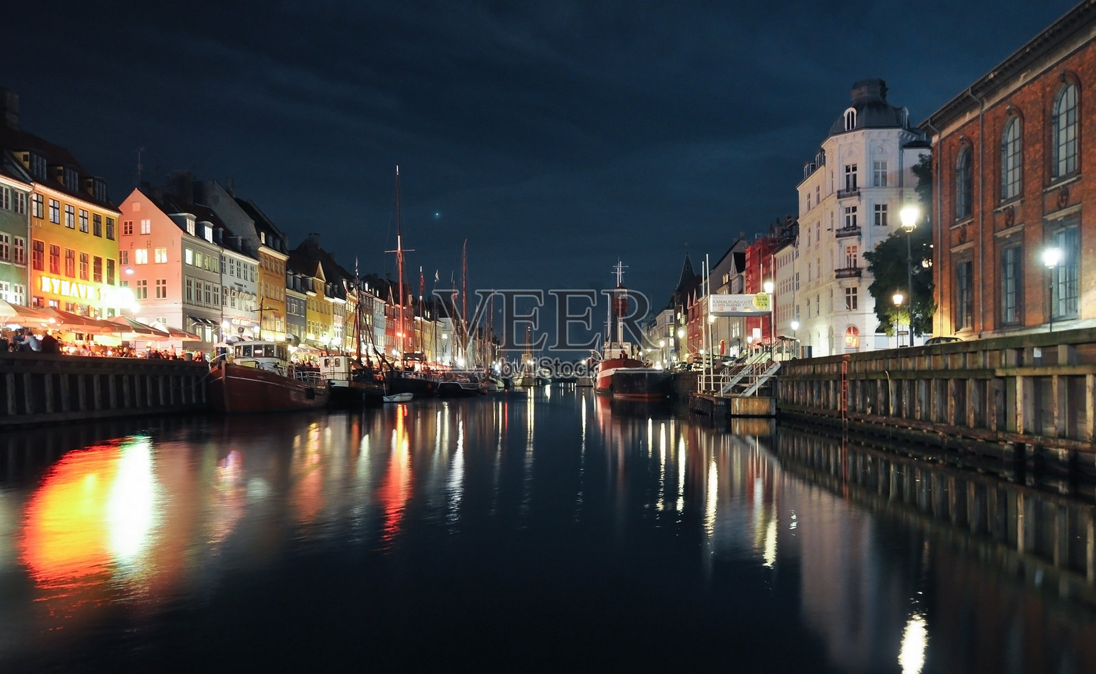 新港夜景照片摄影图片