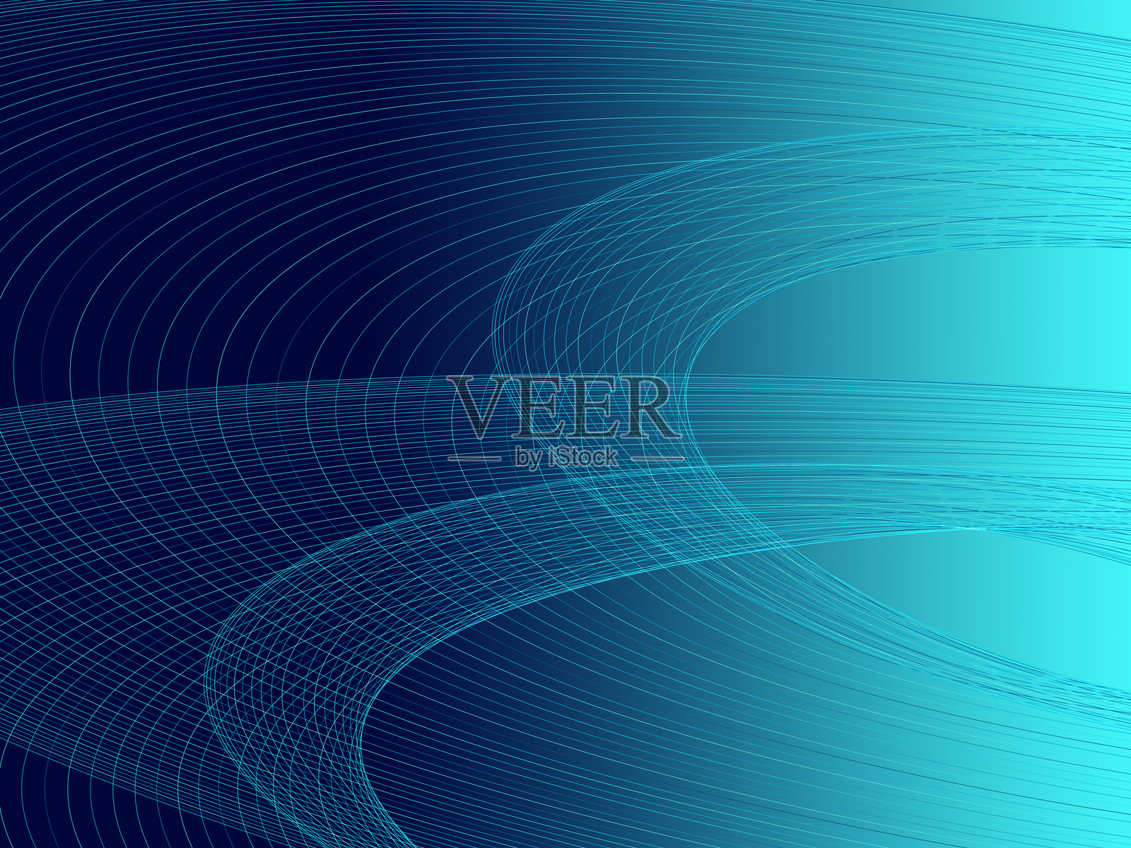 渐变背景上的柔和蓝色曲线照片摄影图片