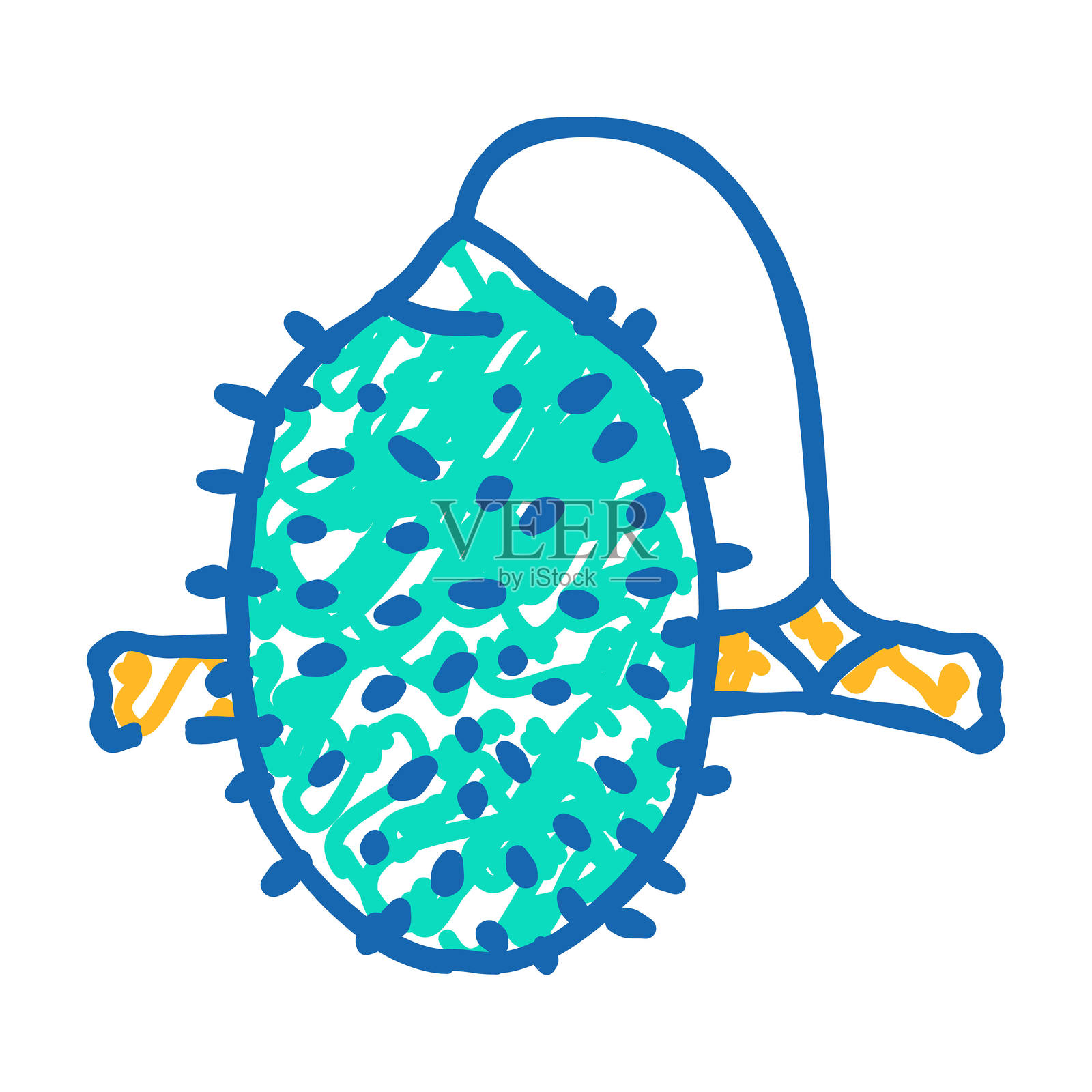 小黄瓜图标涂鸦插图插画图片素材