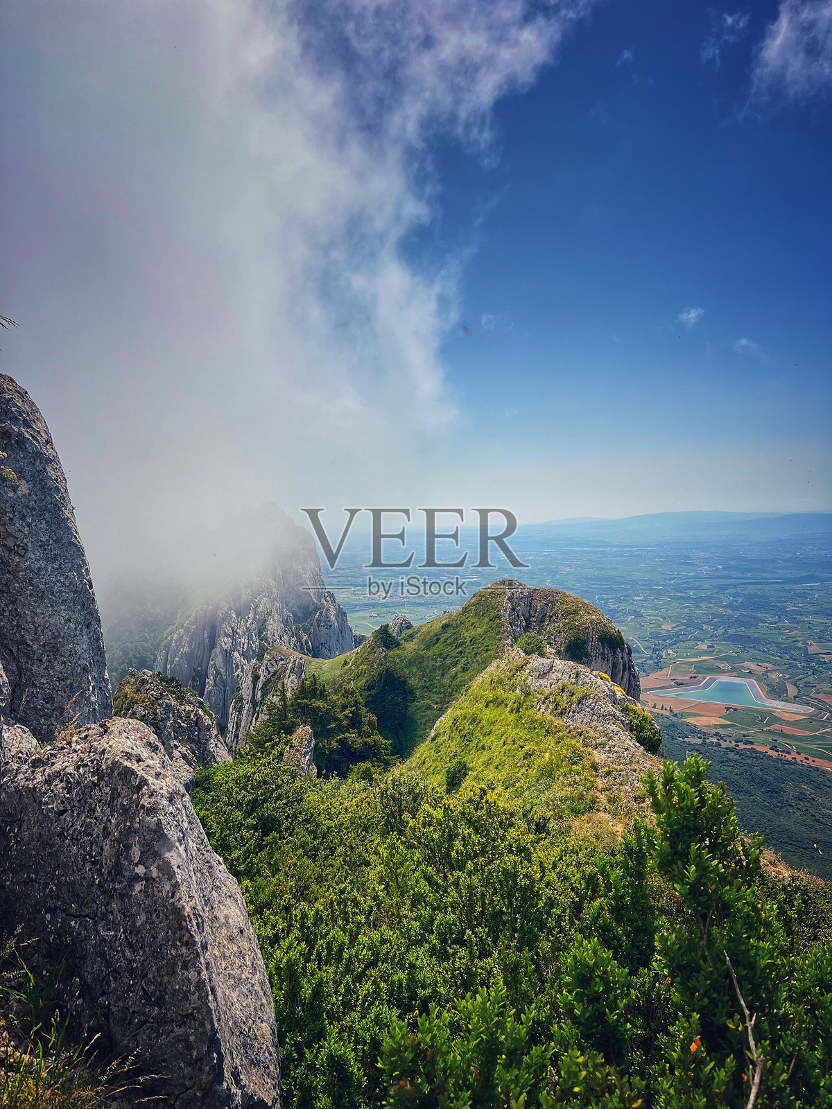 来自帕洛马雷斯的视角，坎塔布里亚山脉（托洛尼奥山脉）照片摄影图片