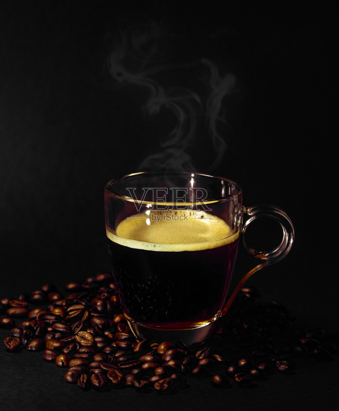 浓缩咖啡的艺术：掌握完美一 shot照片摄影图片