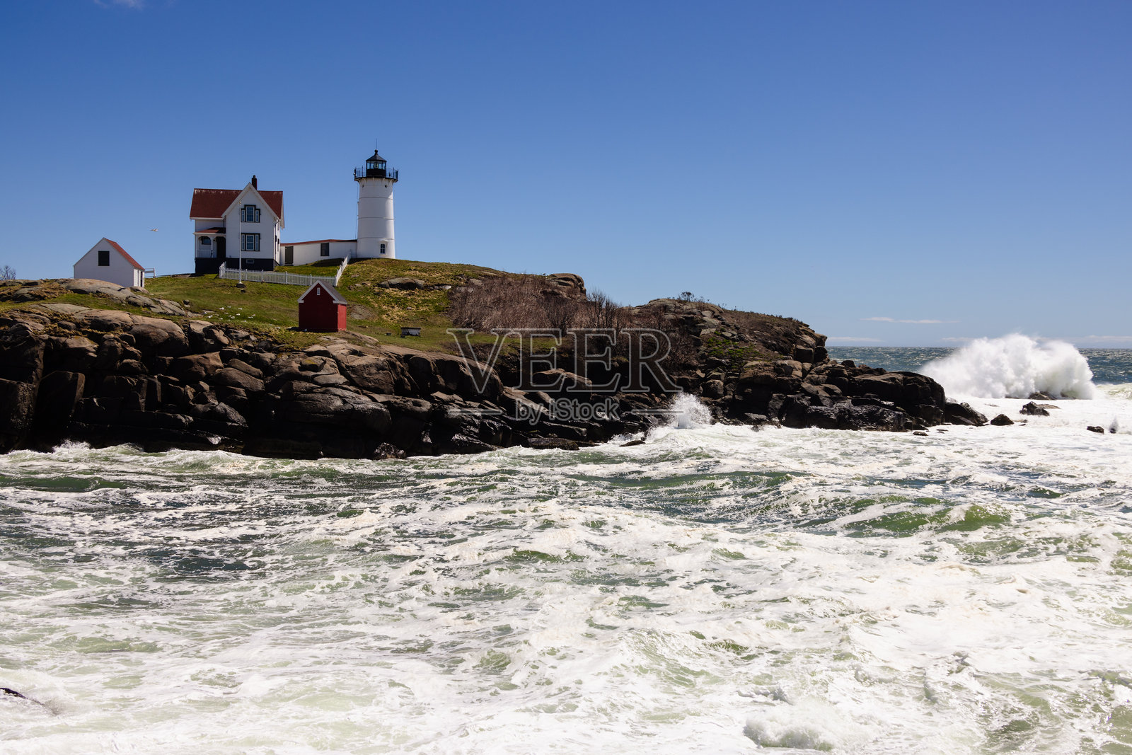 纳布尔灯塔照片摄影图片