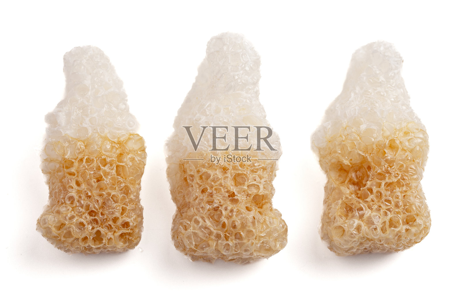 冻干可乐瓶糖果，孤立在白色背景上照片摄影图片