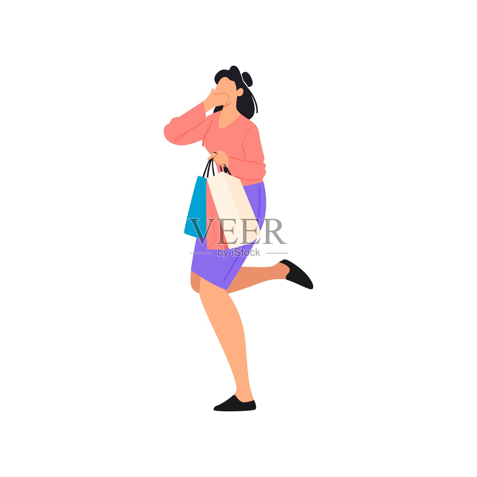 购物插图包插画图片素材