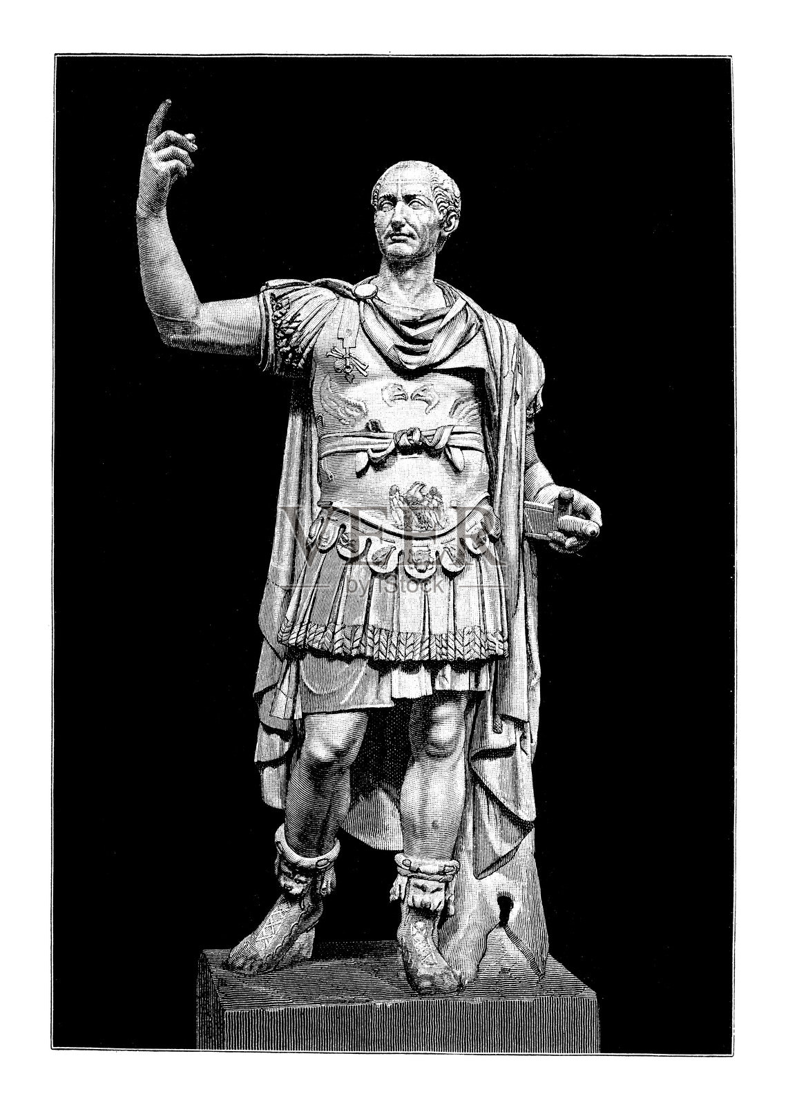 尤利乌斯·凯撒插画图片素材