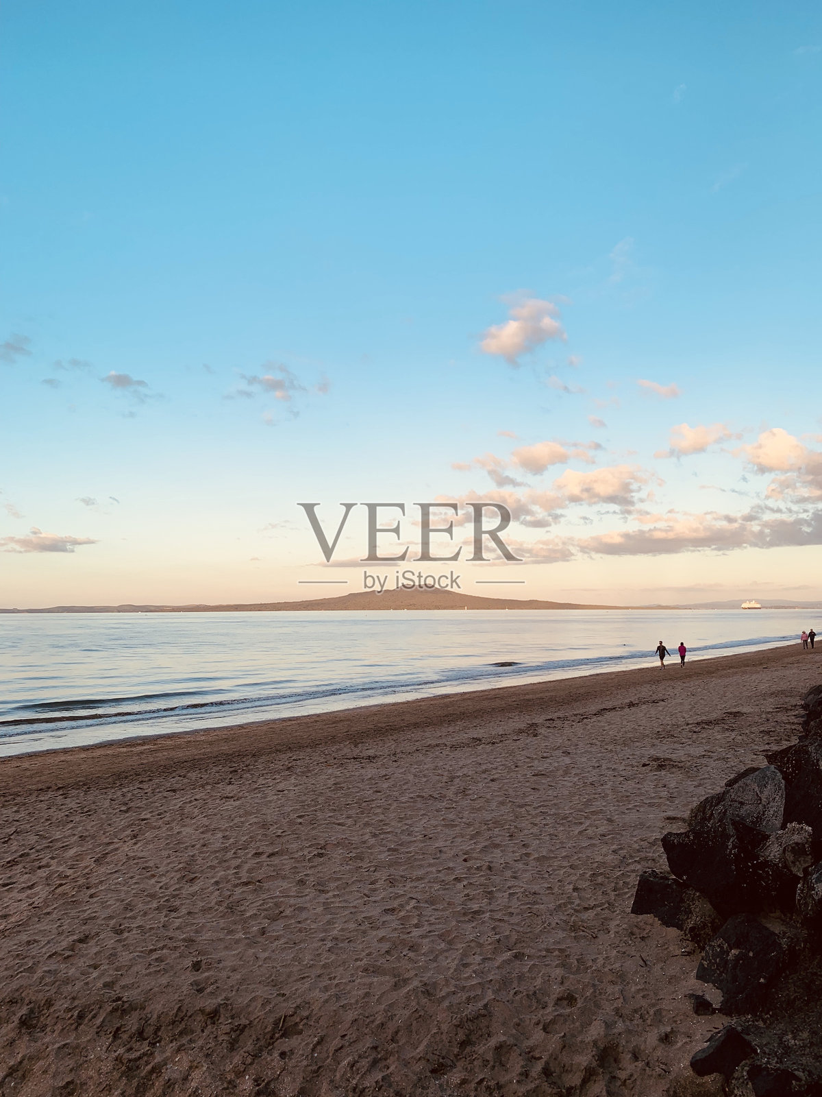 海滩夏季日落照片摄影图片