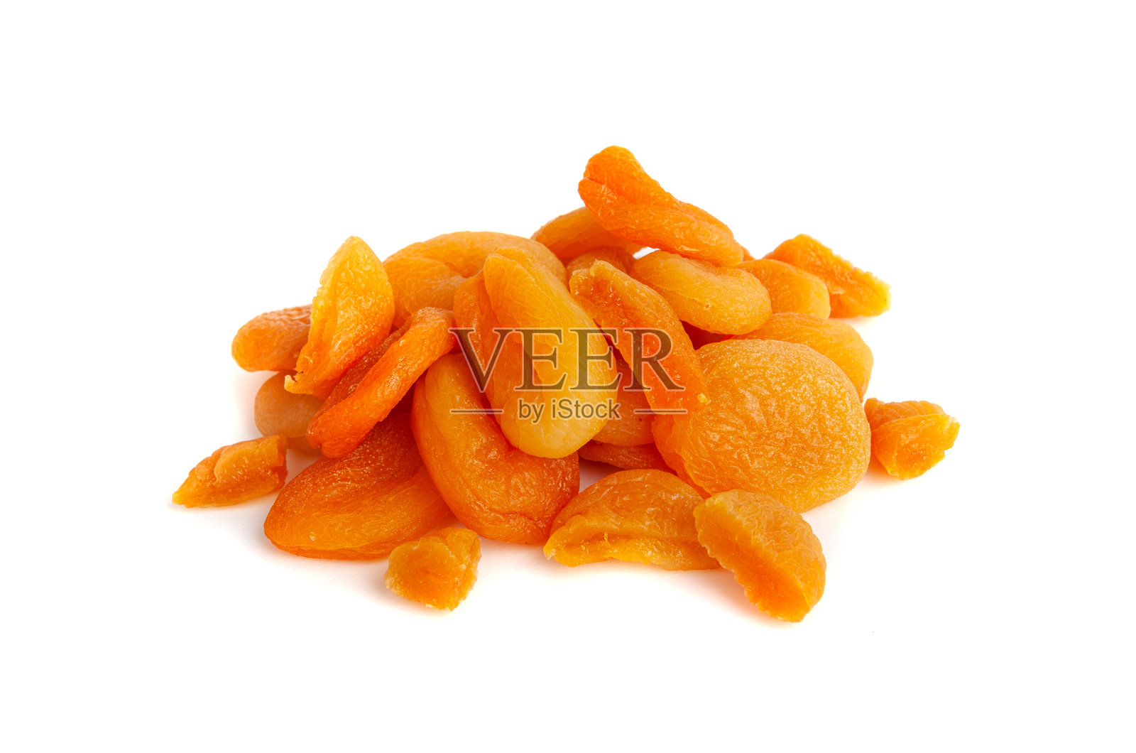 干杏、干杏子、健康的橙色水果组合、甜美的有机甜点小吃、健康饮食食品照片摄影图片