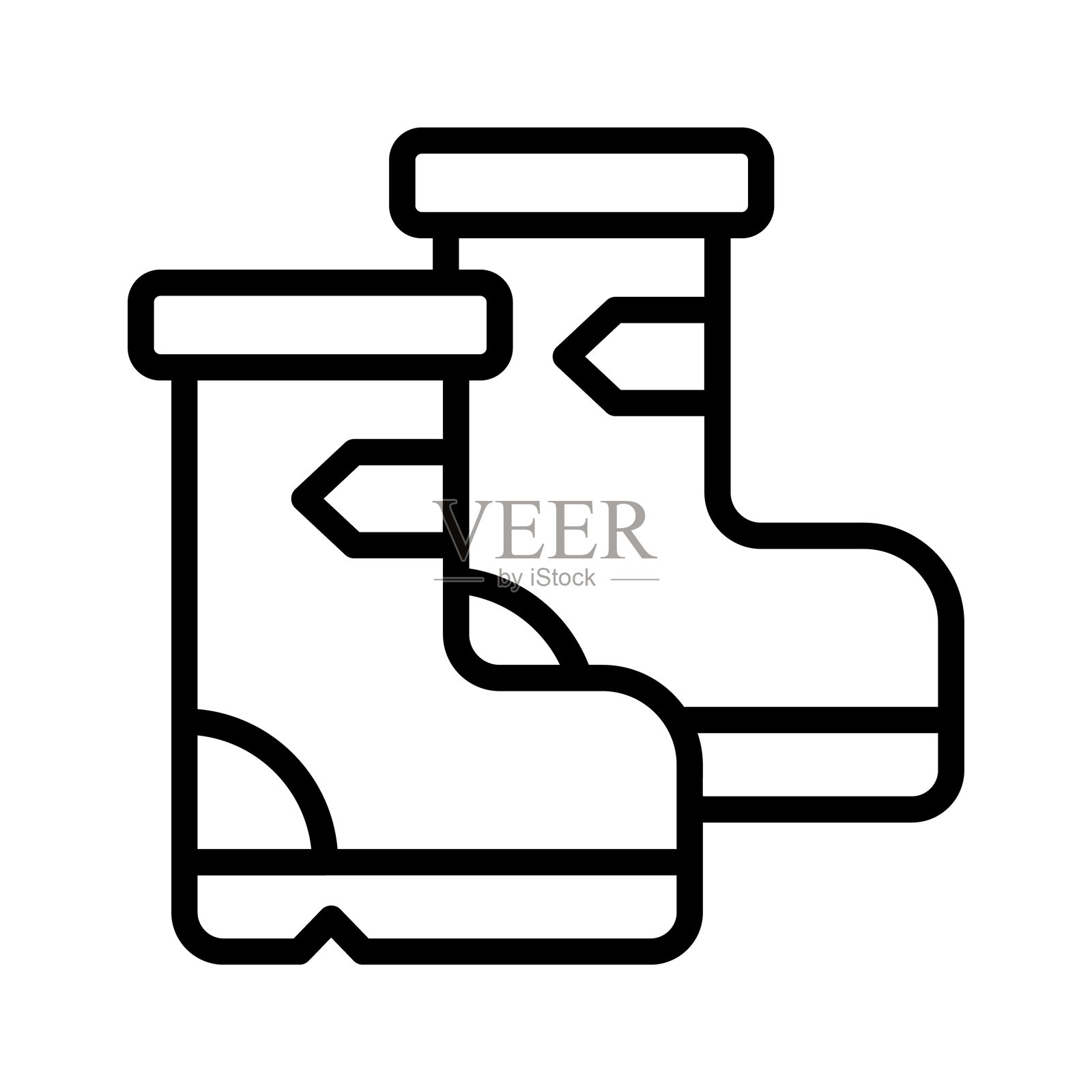 雨靴插画图片素材