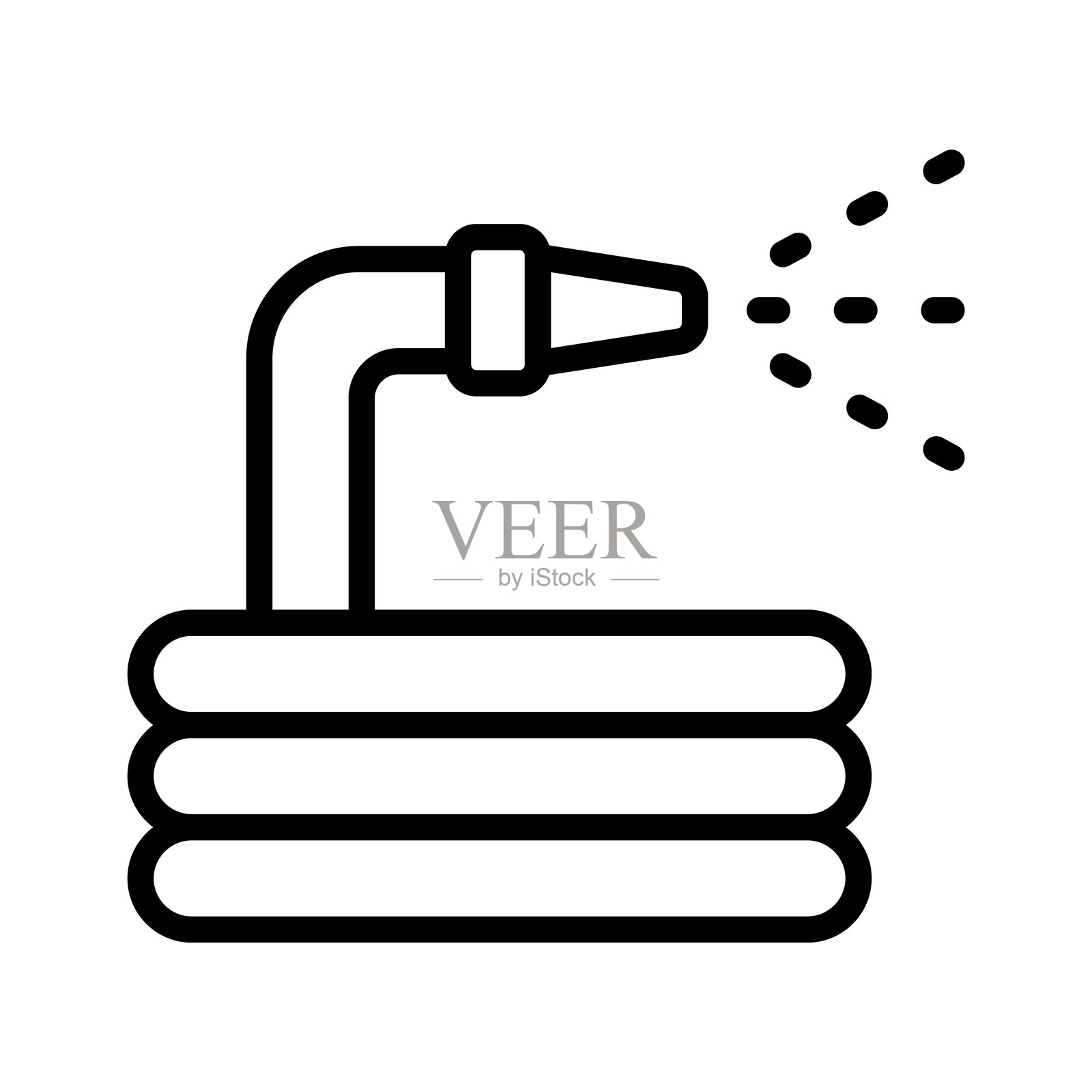 花园水管插画图片素材