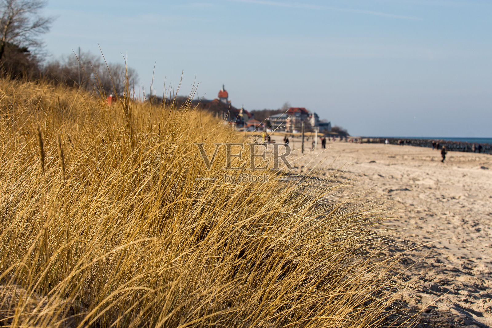 德国波罗的海的库尔伦斯博恩海滩照片摄影图片