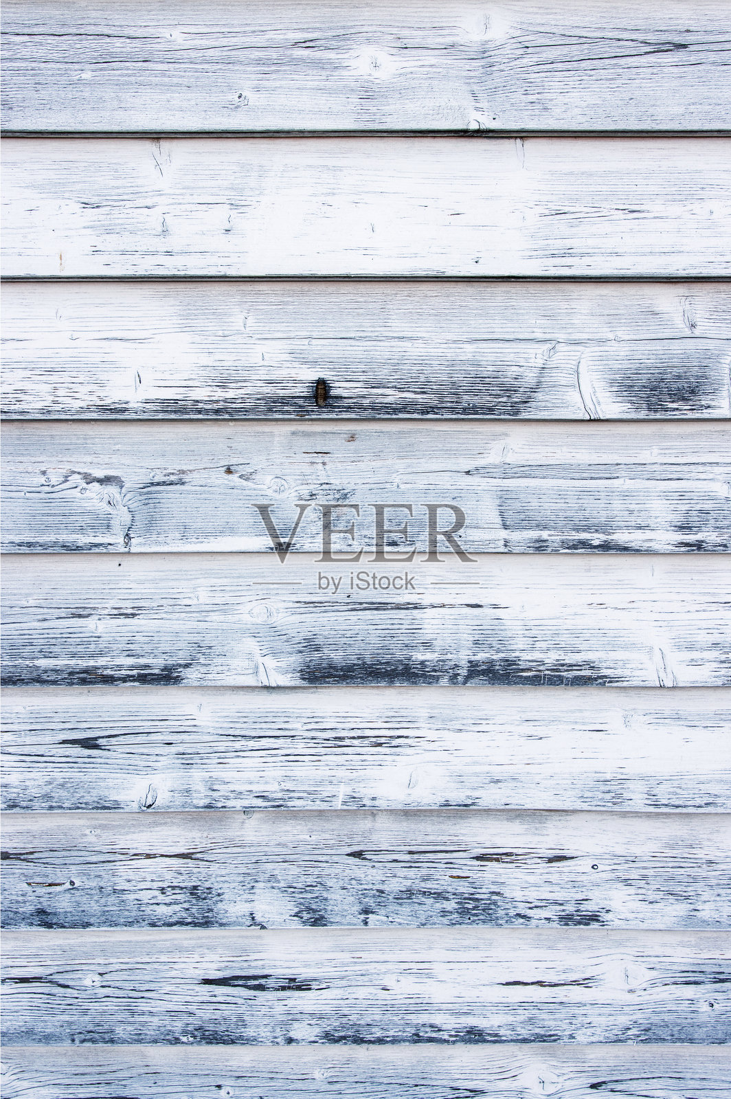 风化的乡村风格白灰色木墙。褪色的木板。旧围栏。乡村魅力家居装饰。破旧别致的设计。适用于壁纸、背景、横幅的图案。无缝纹理。留白空间。照片摄影图片