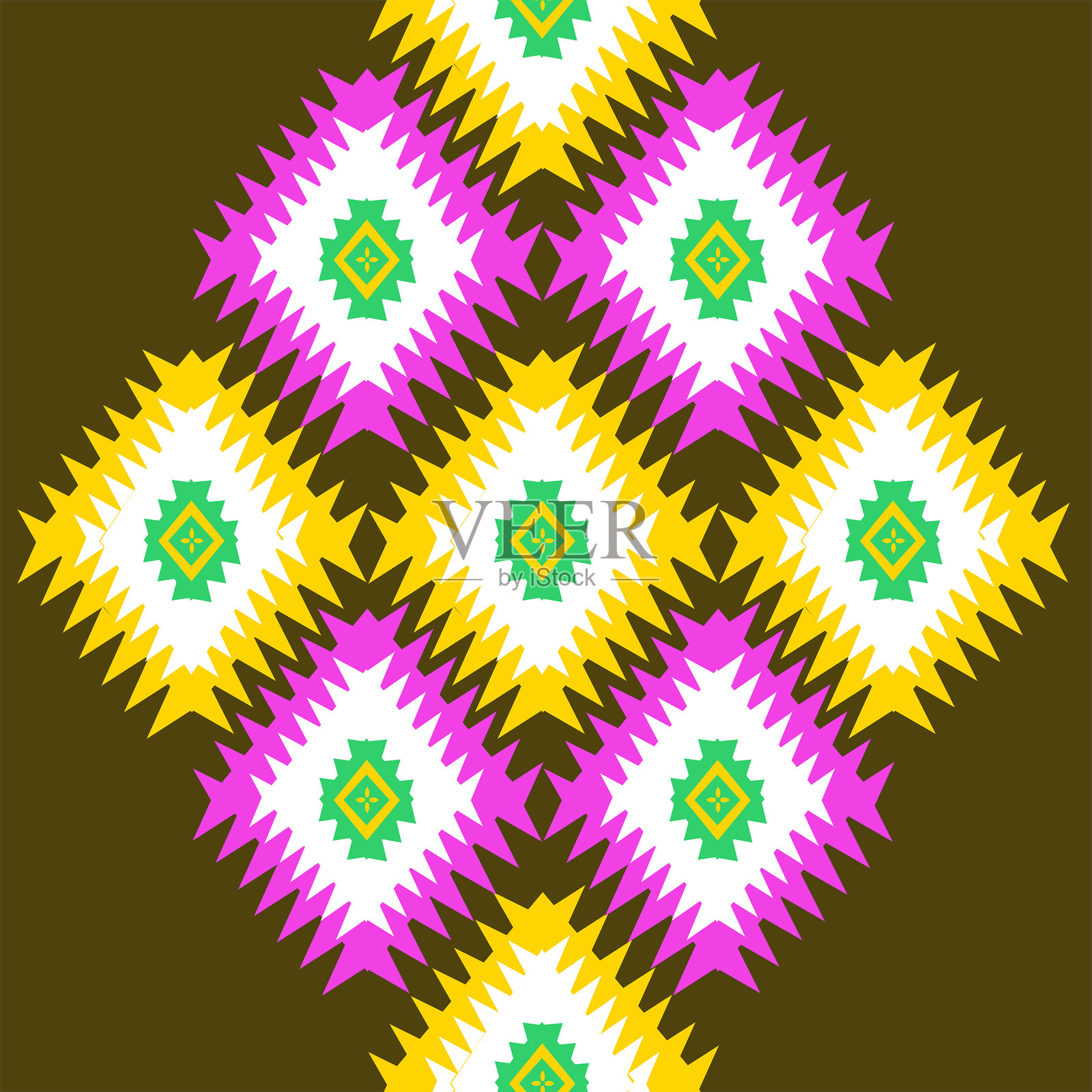 几何民族风格插图插画图片素材