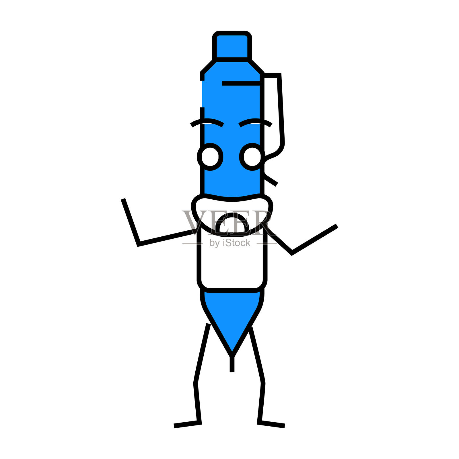 吉祥物笔角色图标彩色插图插画图片素材