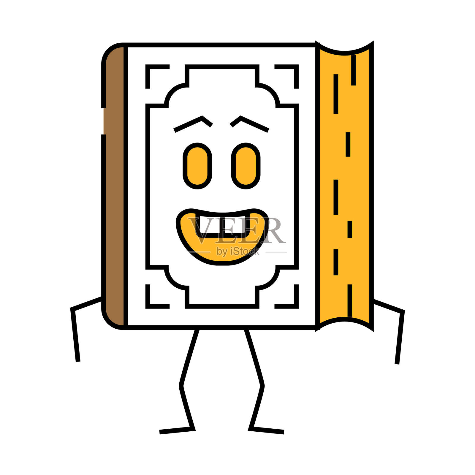 学习书籍角色图标彩色插图插画图片素材