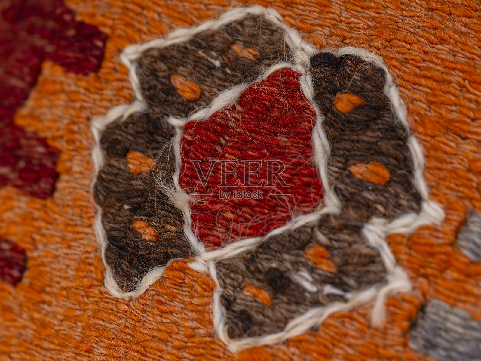 羊毛地毯的细节照片摄影图片