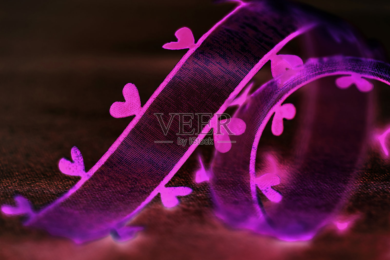 心形丝带设计的背景照片摄影图片