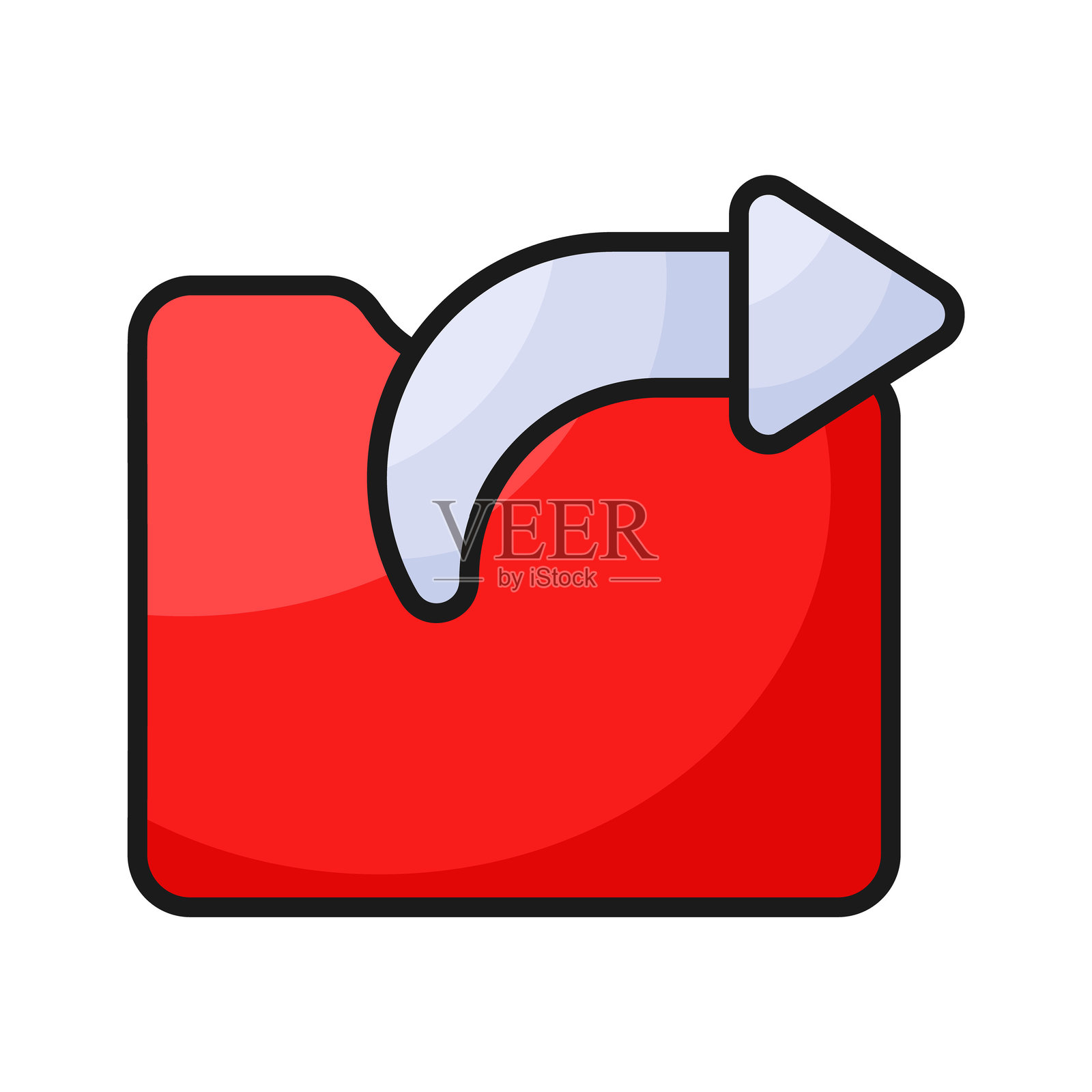 快捷应用程序图标设计孤立的白色背景。插画图片素材