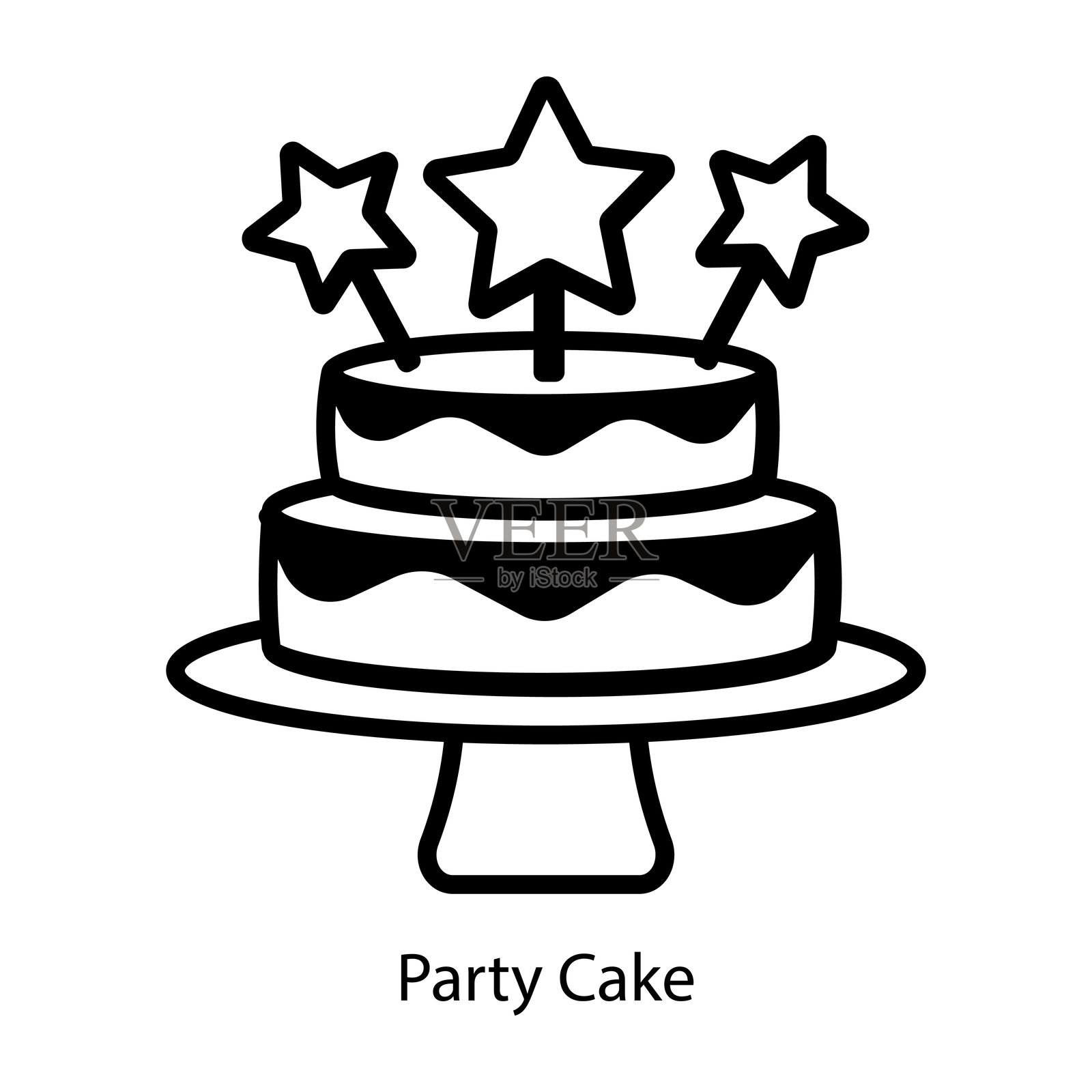 方蛋糕插画图片素材