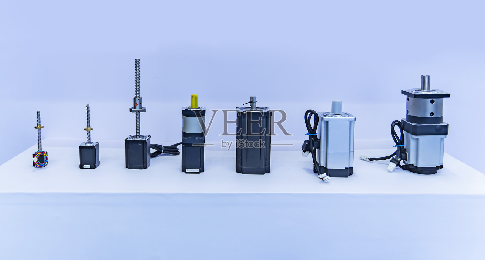 精密运动用步进电机集合照片摄影图片