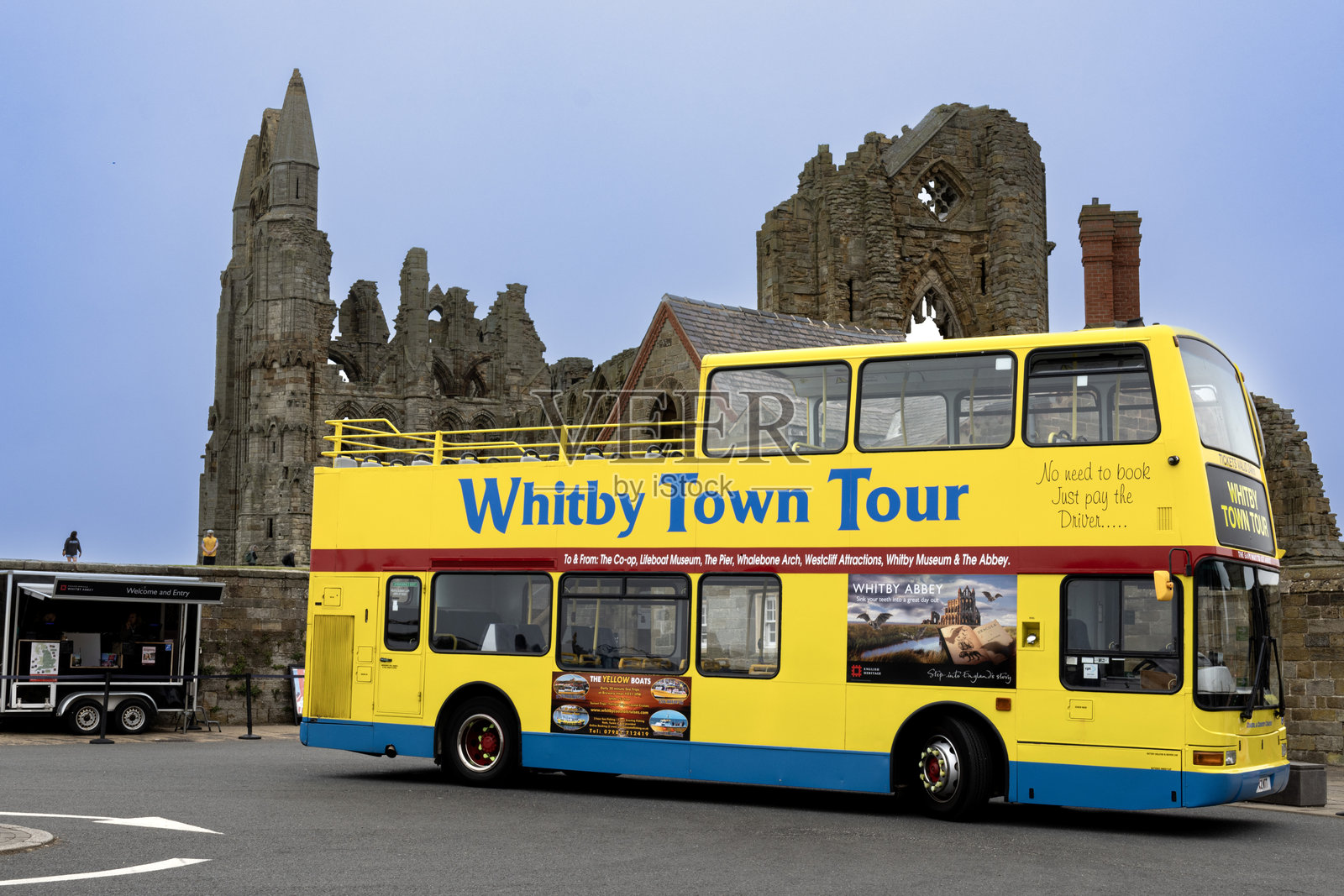 惠特比旅游巴士照片摄影图片