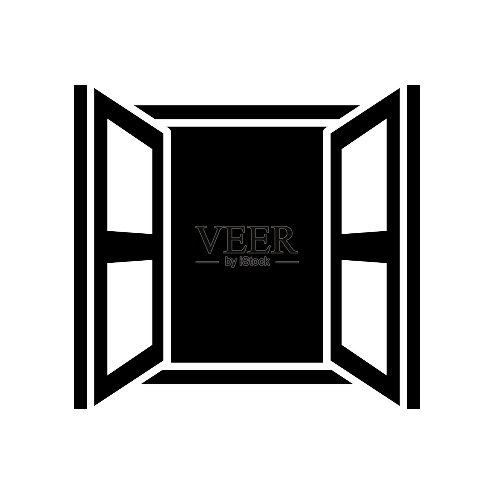 窗口图标矢量设计模板，简单而干净插画图片素材