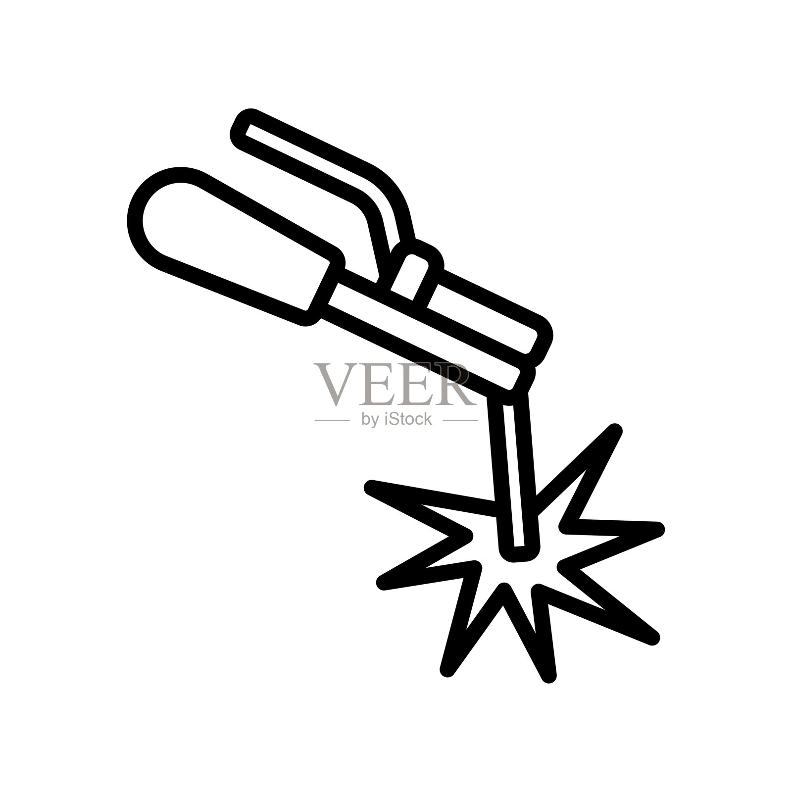 焊接图标矢量设计模板，简单而干净插画图片素材