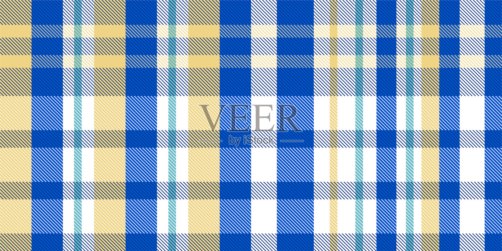 格子图案背景。复古桌布纹理。充满苏格兰图案的抽象色彩。适合印刷在面料上的柔和格子无缝背景。矢量艺术。插画图片素材