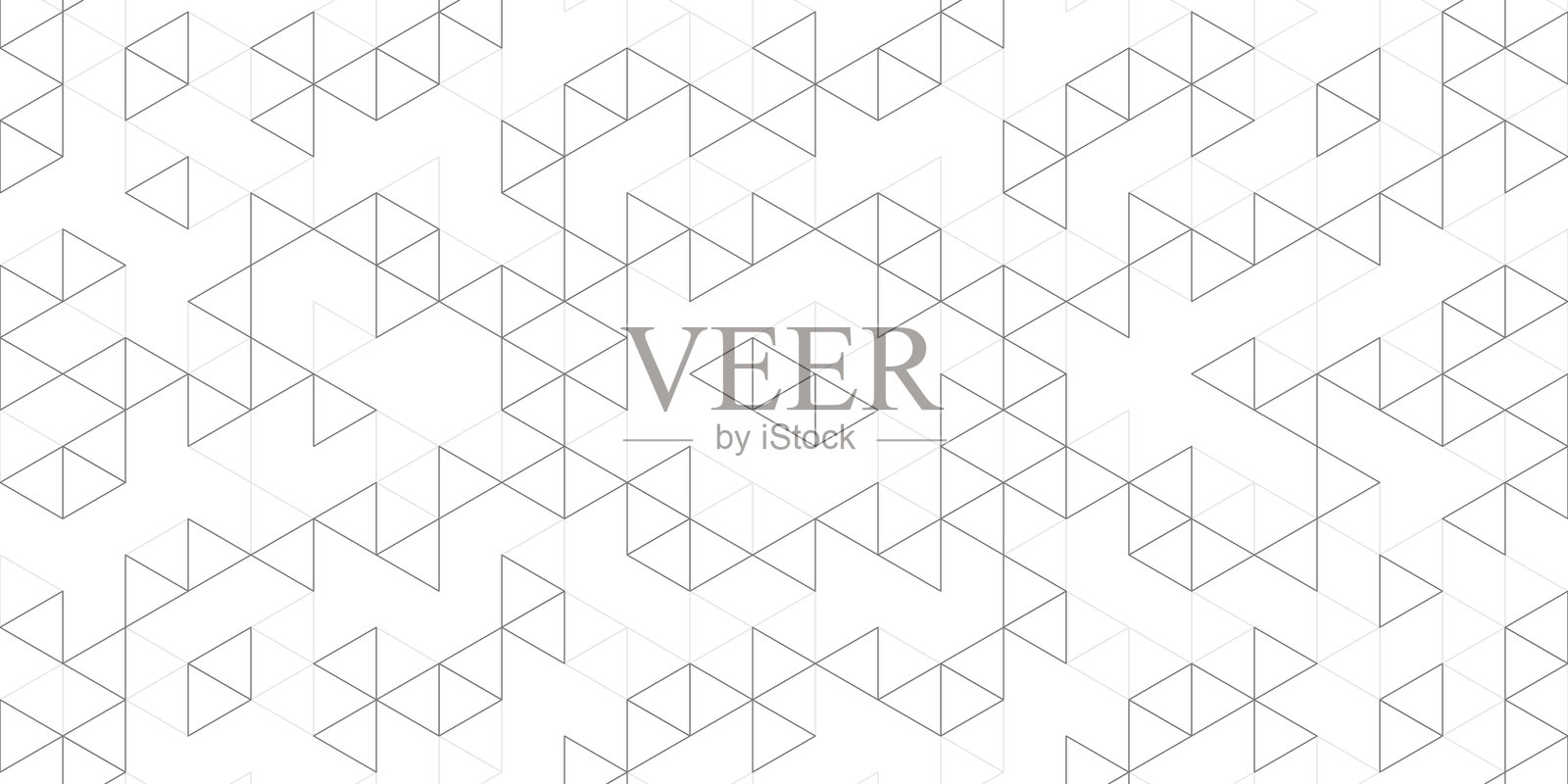 抽象的矢量背景，具有简单三角形形状的无缝几何图案。时尚的矢量纹理插画图片素材