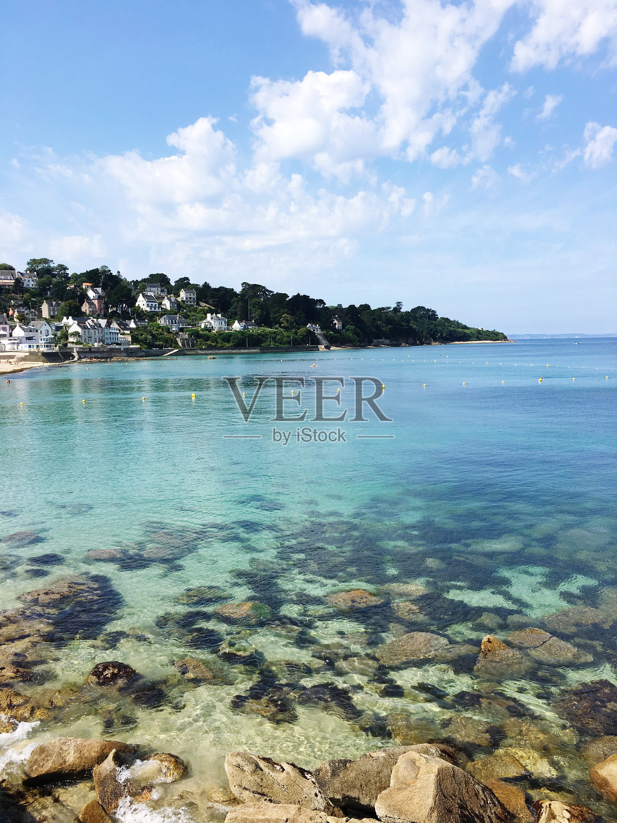 海洋与多云天空的美丽景色照片摄影图片