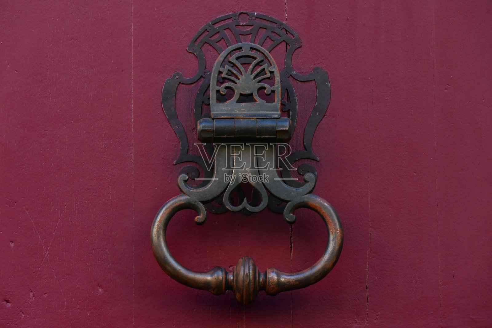 里昂（普伊德多姆）的门环照片摄影图片