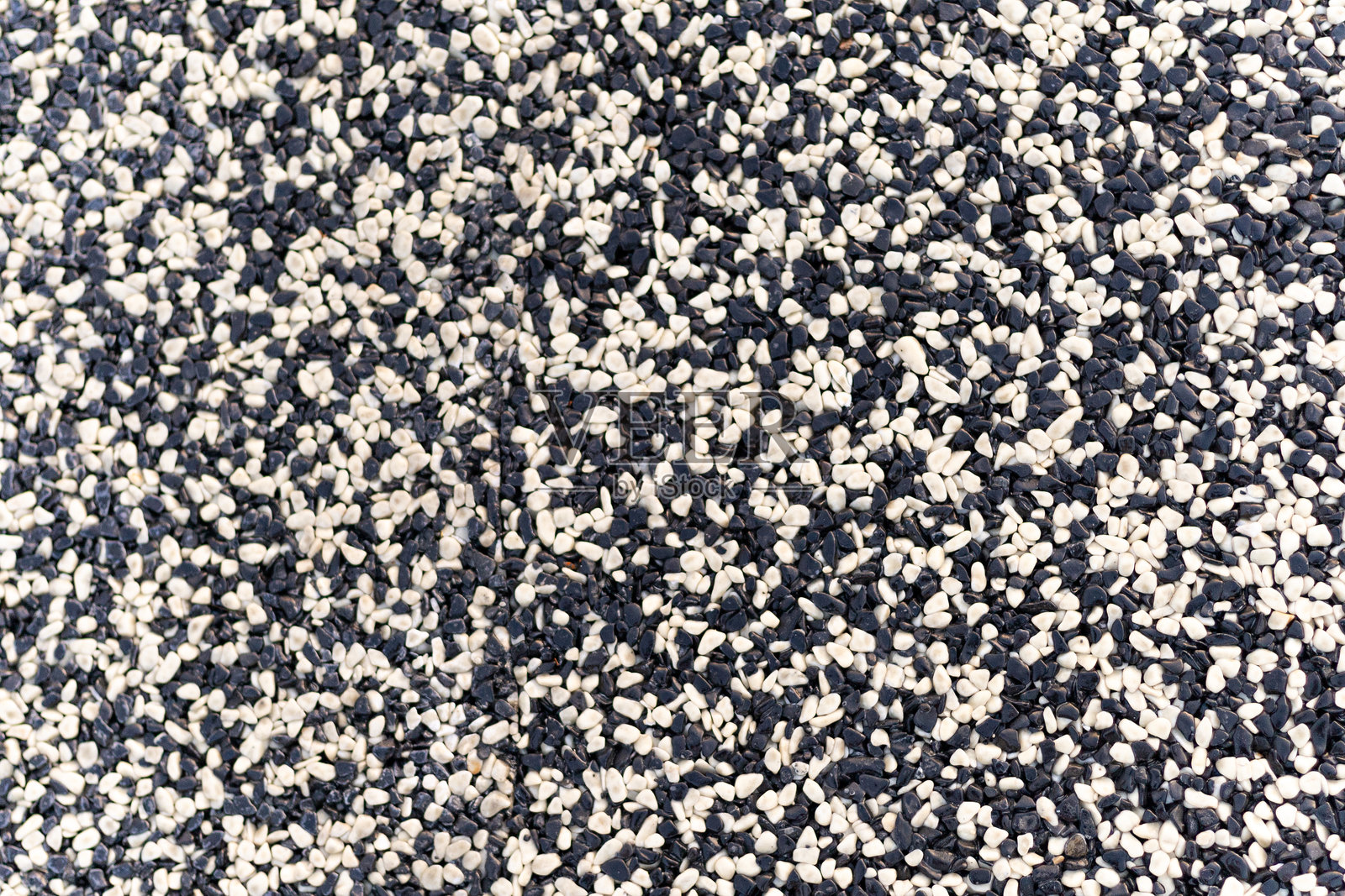 地面覆盖物纹理，小白石和黑石的纹理照片摄影图片