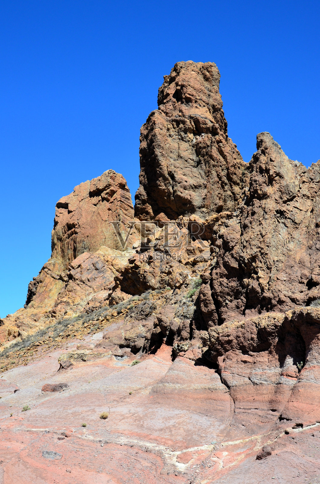 特内里费岛泰德国家公园的火山口全景，西班牙加那利群岛照片摄影图片